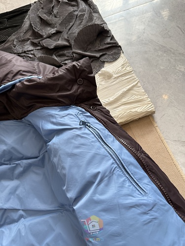 מעיל פוך Moncler Cyclone עם שרוולים נתיקים, חום, תמונה 2