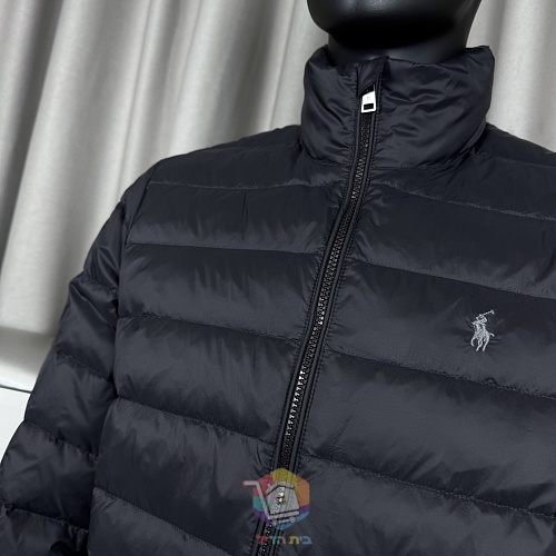 מעיל פוך Polo Ralph Lauren Colden Packable שנארז לכיס, עם צווארון עומד או קפוצ'ון, כחול כהה או שחור, תמונה 12