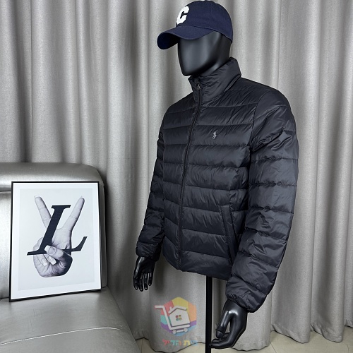 מעיל פוך Polo Ralph Lauren Colden Packable שנארז לכיס, עם צווארון עומד או קפוצ'ון, כחול כהה או שחור, תמונה 14