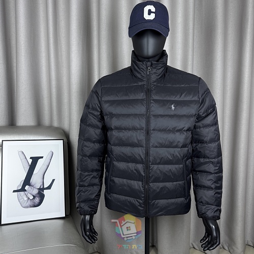 מעיל פוך Polo Ralph Lauren Colden Packable שנארז לכיס, עם צווארון עומד או קפוצ'ון, כחול כהה או שחור, תמונה 16