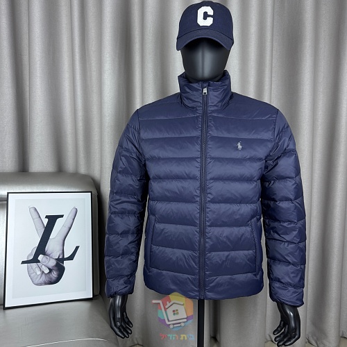 מעיל פוך Polo Ralph Lauren Colden Packable שנארז לכיס, עם צווארון עומד או קפוצ'ון, כחול כהה או שחור, תמונה 31