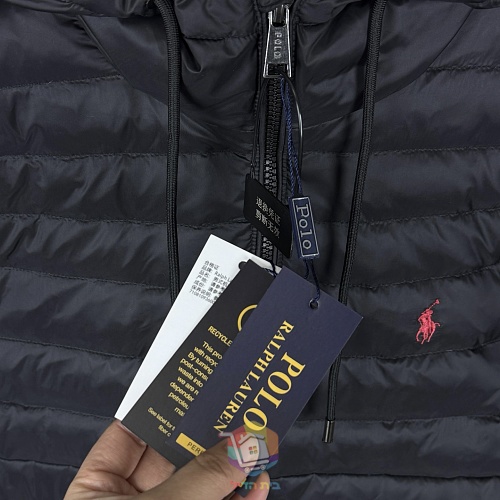 מעיל פוך Polo Ralph Lauren Colden Packable שנארז לכיס, עם צווארון עומד או קפוצ'ון, כחול כהה או שחור, תמונה 36