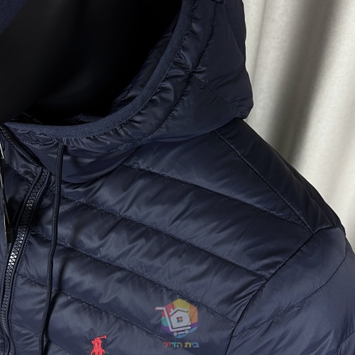 מעיל פוך Polo Ralph Lauren Colden Packable שנארז לכיס, עם צווארון עומד או קפוצ'ון, כחול כהה או שחור, תמונה 57