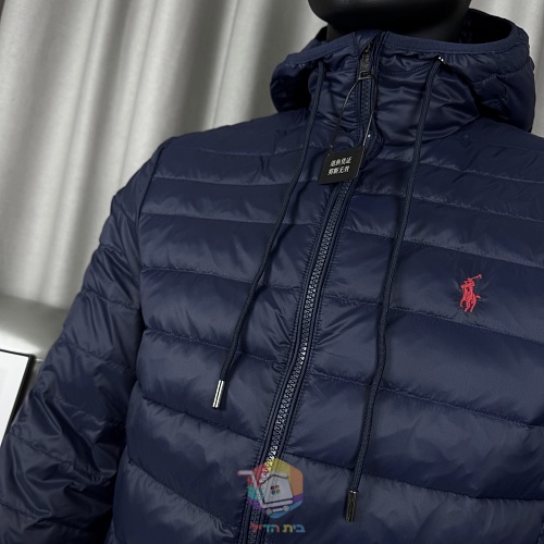 מעיל פוך Polo Ralph Lauren Colden Packable שנארז לכיס, עם צווארון עומד או קפוצ'ון, כחול כהה או שחור, תמונה 58