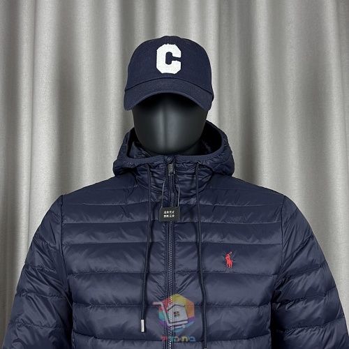 מעיל פוך Polo Ralph Lauren Colden Packable שנארז לכיס, עם צווארון עומד או קפוצ'ון, כחול כהה או שחור, תמונה 59
