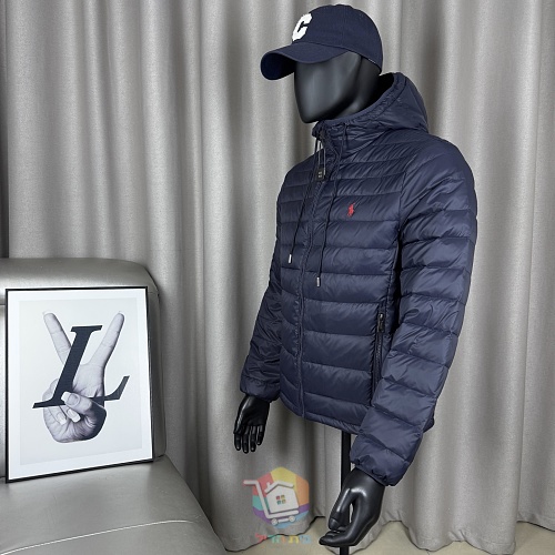 מעיל פוך Polo Ralph Lauren Colden Packable שנארז לכיס, עם צווארון עומד או קפוצ'ון, כחול כהה או שחור, תמונה 60