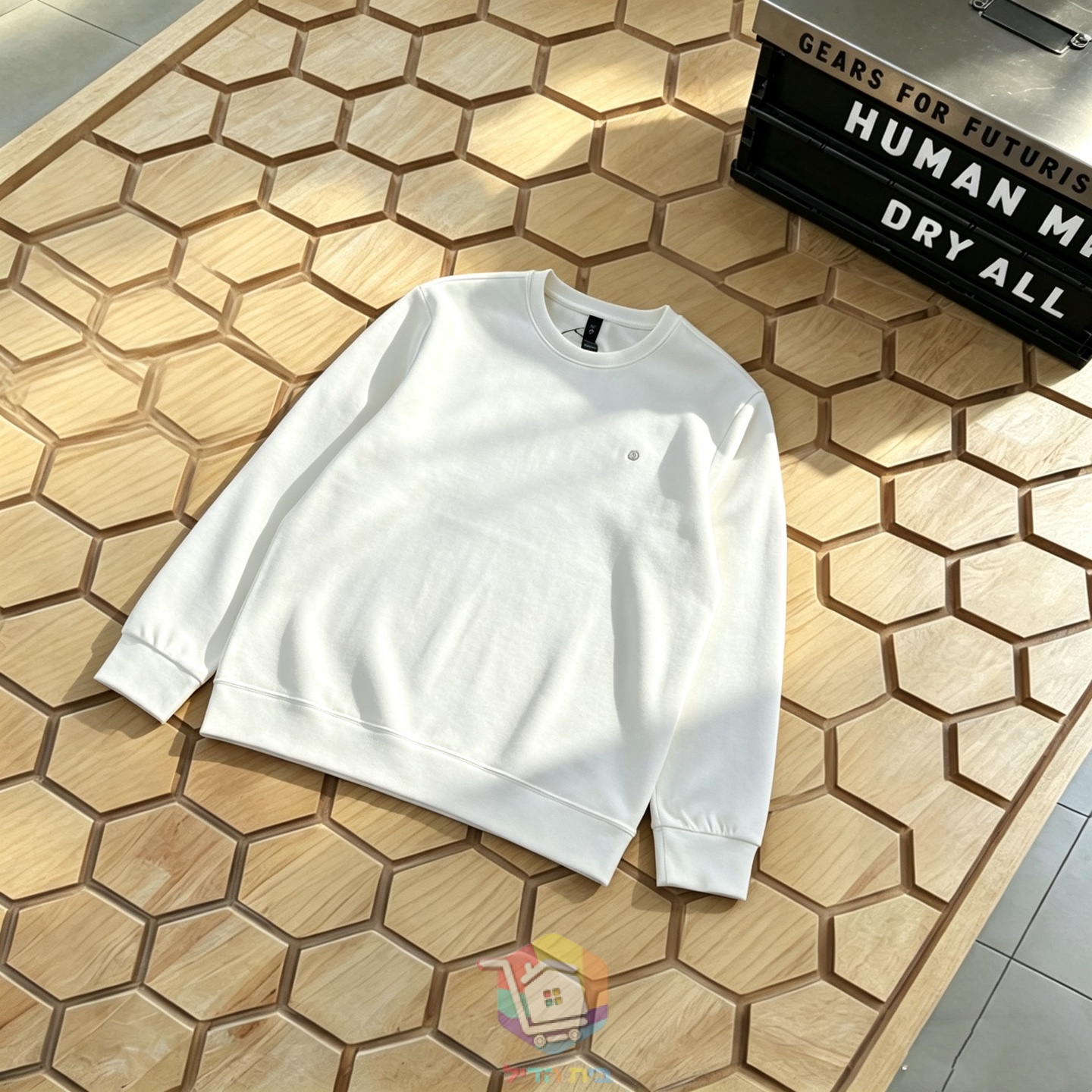 Sweatshirt de gola redonda lululemon, branca ou preta