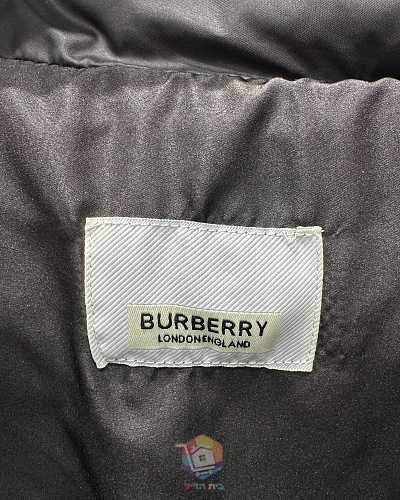 מעיל פוך Burberry עם קפוצ'ון, שחור, תמונה 3