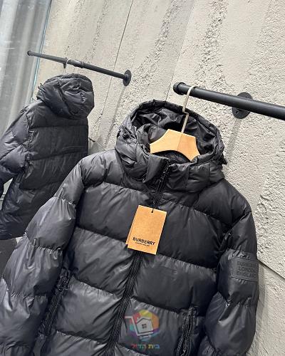 מעיל פוך Burberry עם קפוצ'ון, שחור, תמונה 9