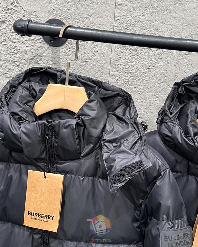 מעיל פוך Burberry עם קפוצ'ון, שחור, תמונה 19