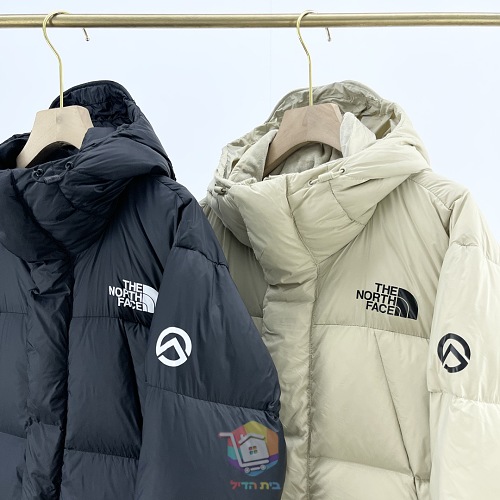 מעיל פוך The North Face עם קפוצ'ון, שחור או בז', תמונה 4