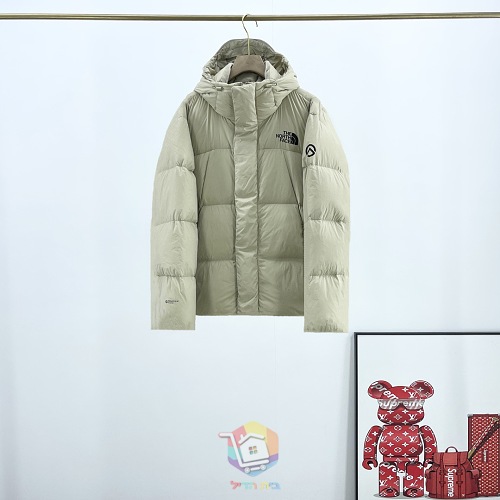 מעיל פוך The North Face עם קפוצ'ון, שחור או בז', תמונה 6