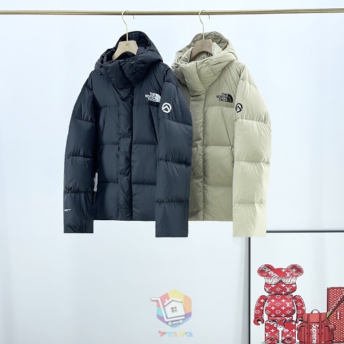 מעיל פוך The North Face עם קפוצ'ון, שחור או בז', תמונה 7