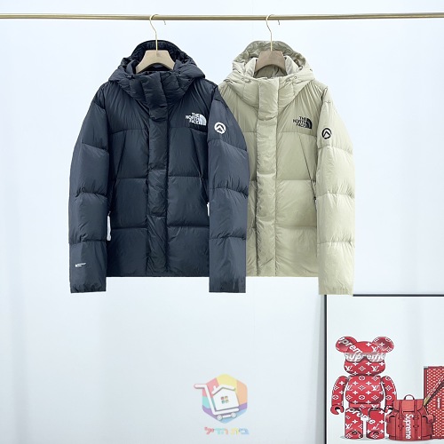 מעיל פוך The North Face עם קפוצ'ון, שחור או בז', תמונה 8