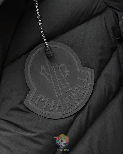 מעיל פוך Moncler עם קפוצ'ון וכיסי חזה, לבן או שחור, תמונה 10