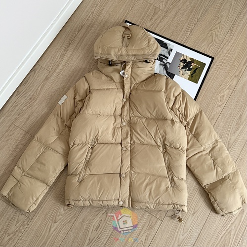 מעיל פוך Burberry עם קפוצ'ון בבטנת משבצות, בז' או שחור, תמונה 6