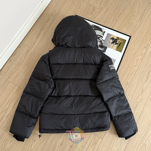 מעיל פוך Burberry עם קפוצ'ון בבטנת משבצות, בז' או שחור, תמונה 12