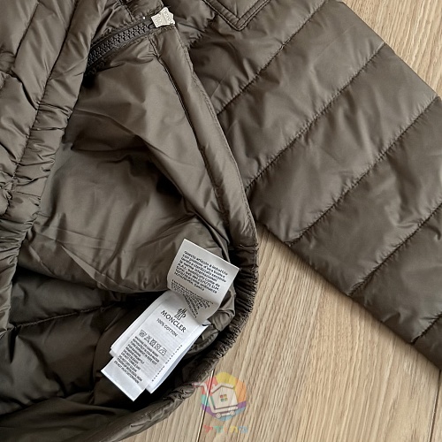 מעיל פוך Moncler Galion עם קפוצ'ון, שחור או חום, תמונה 2