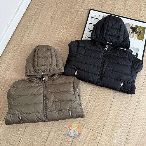 מעיל פוך Moncler Galion עם קפוצ'ון, שחור או חום, תמונה 5