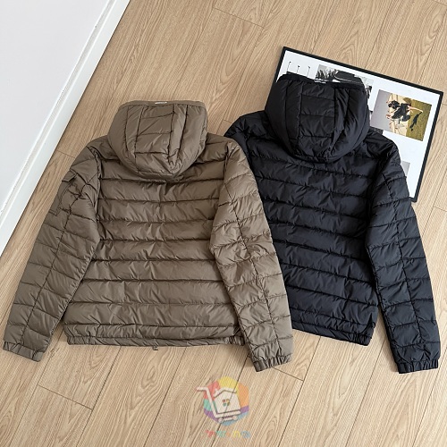 מעיל פוך Moncler Galion עם קפוצ'ון, שחור או חום, תמונה 6