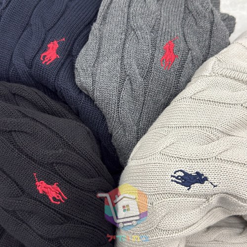 Maglione a trecce con mezza zip Polo Ralph Lauren, quattro colori 2