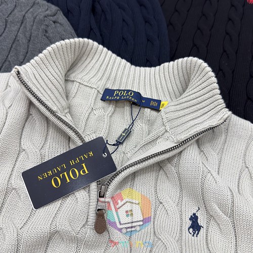 Maglione a trecce con mezza zip Polo Ralph Lauren, quattro colori 3