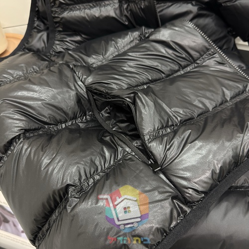 וסט פוך Moncler עם ברדס, שחור 21