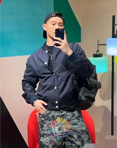 ג'קט Louis Vuitton LV Lovers Bomber, כחול כהה 4