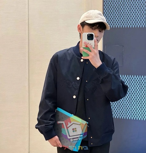 ג'קט Louis Vuitton LV Lovers Bomber, כחול כהה 8
