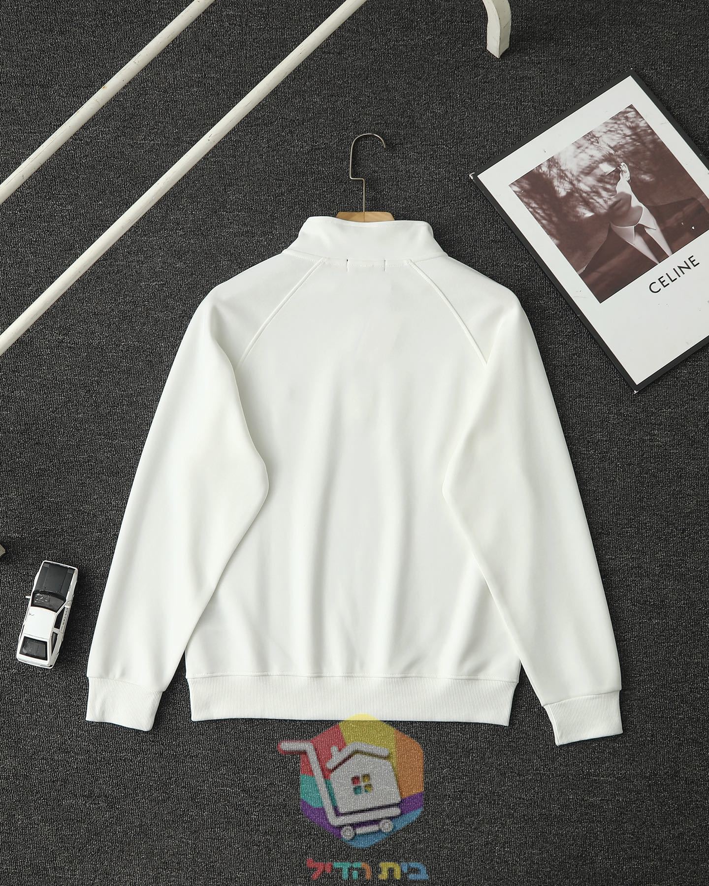 סווטשירט Polo Ralph Lauren עם רוכסן קצר, ארבעה גוונים