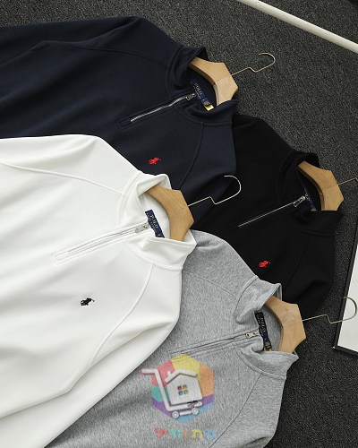 סווטשירט Polo Ralph Lauren עם רוכסן קצר, ארבעה גוונים 2