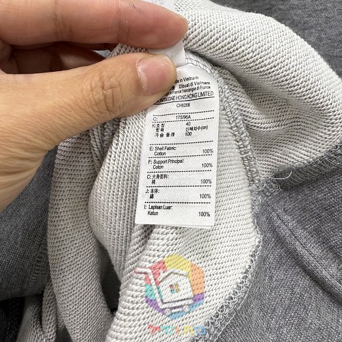 סווטשירט Lacoste עם חצי רוכסן וצווארון עומד, אפור, כחול כהה או שחור, תמונה 10