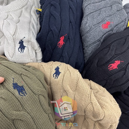 סוודר Polo Ralph Lauren בסריגת צמות, שישה גוונים 10