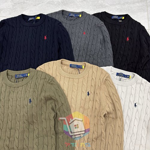 סוודר Polo Ralph Lauren בסריגת צמות, שישה גוונים 11