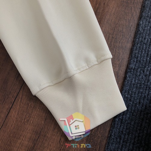 סווטשירט Gucci עם לוגו מובלט, שמנת, שחור 2