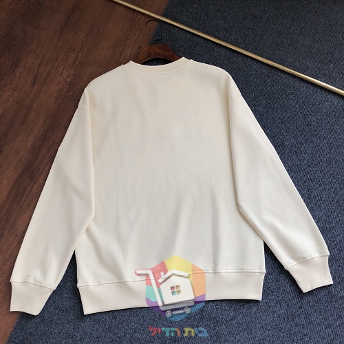 סווטשירט Gucci עם לוגו מובלט, שמנת, שחור 7