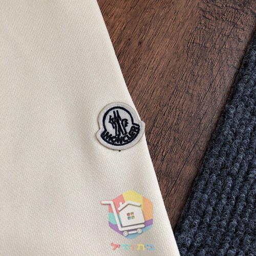 סווטשירט Moncler עם לוגו גדול, שחור, חום, שמנת 22