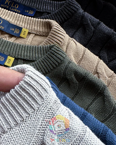 Pullover Polo Ralph Lauren mit Zopfmuster in sieben Farben 2