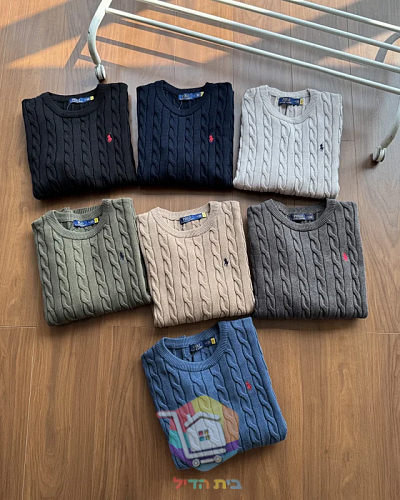 Pullover Polo Ralph Lauren mit Zopfmuster in sieben Farben 12
