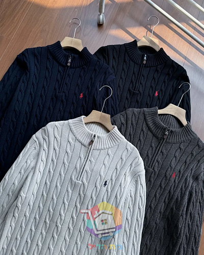 Pullover Polo Ralph Lauren mit Zopfmuster in vier Farben 2