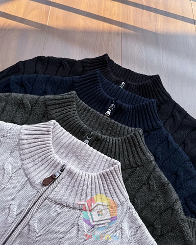 Pullover Polo Ralph Lauren mit Zopfmuster in vier Farben 8