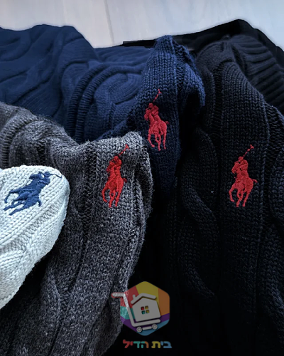 Pullover Polo Ralph Lauren mit Zopfmuster in vier Farben 9