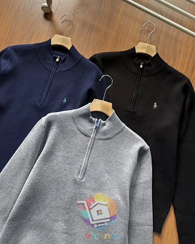 Pullover Polo Ralph Lauren mit Halbreißverschluss und Stehkragen 9