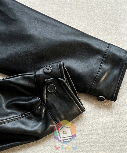 Blouson en cuir Polo Ralph Lauren noir 4