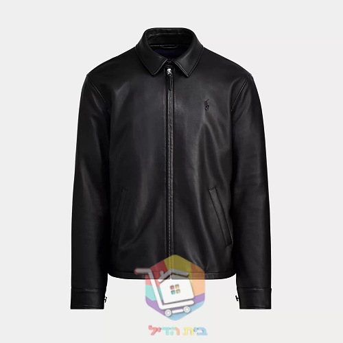 Blouson en cuir Polo Ralph Lauren noir 20