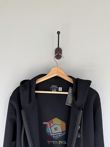 קפוצון Polo Ralph Lauren עם רוכסן מלא, שחור 5