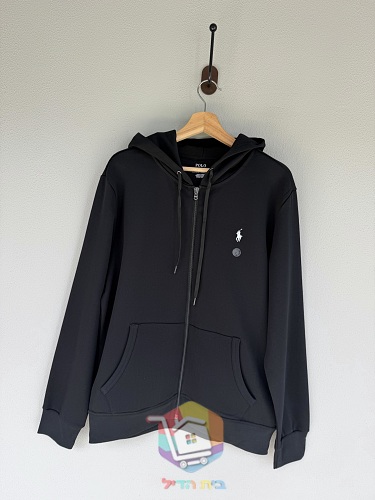 קפוצון Polo Ralph Lauren עם רוכסן מלא, שחור 8