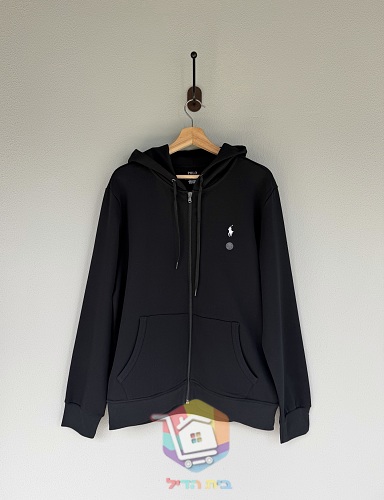 קפוצון Polo Ralph Lauren עם רוכסן מלא, שחור 17