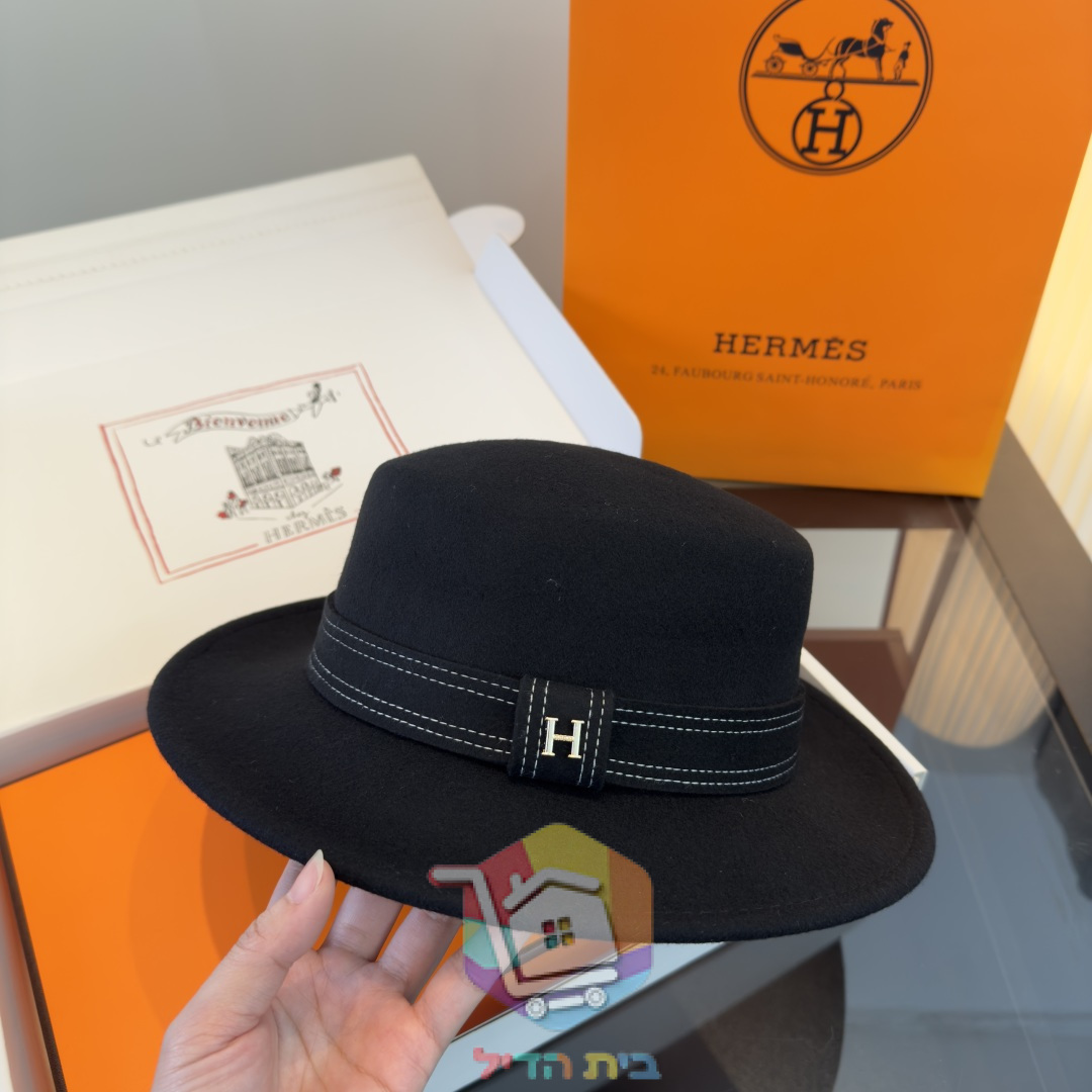 Filzhut Hermes mit breiter Krempe