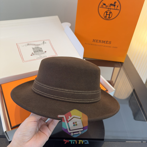 Filzhut Hermes mit breiter Krempe 14